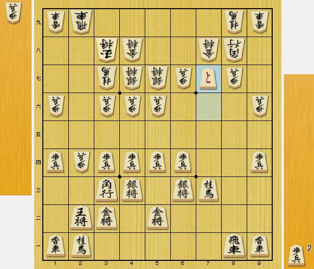 将棋　玉頭を攻められたとき